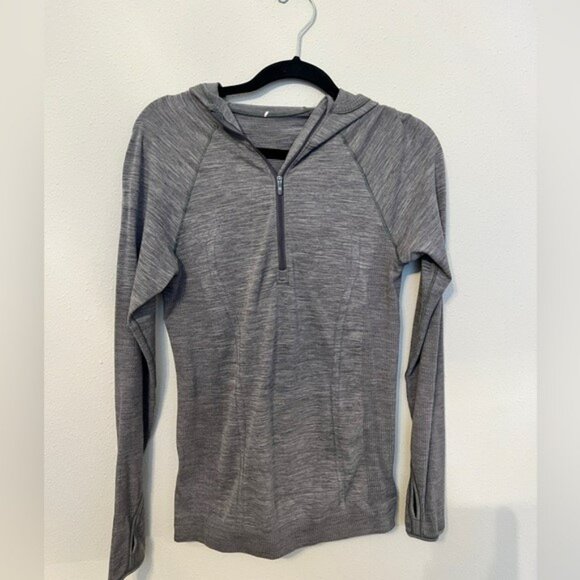 Lululemon Wool Swiftly 1/2 Zip Hoodie - Picture 2 of 4